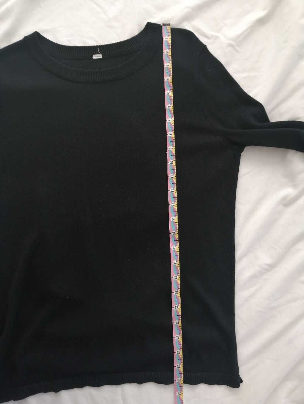 Lululemon Bring It Backbend Sweater Crossover Open Back Black Knit Medium - Picture 14 of 15